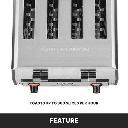 Waring Commercial WCT800 4-Slice Heavy Duty Commercial Pop-Up Toaster, - Image 4