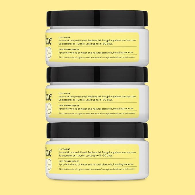 Fresh Wave Lemon Odor Removing Gel, 7 oz., Natural Plant-Based Odor Eliminator - Image 7