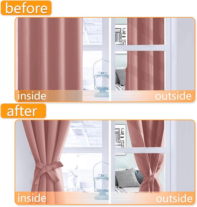 Hiasan Short Blackout Curtains for Bedroom - Image 5