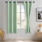 JIUZHEN Aqua Blackout Curtains by JIUZHEN