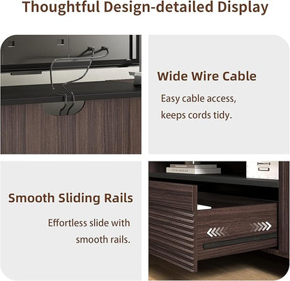 Epecoya TV Stand with Storage Cabinets - Image 6