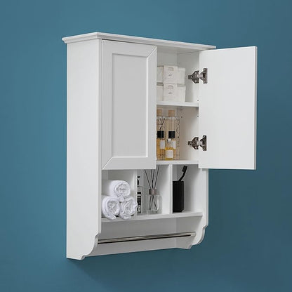 White Bathroom Wall Cabinet by VANIRROR