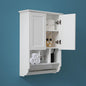 White Bathroom Wall Cabinet by VANIRROR