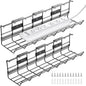 2 Pack DELAMU Under Desk Cable Management Tray, Metal Cord Cable Organizer by DELAMU