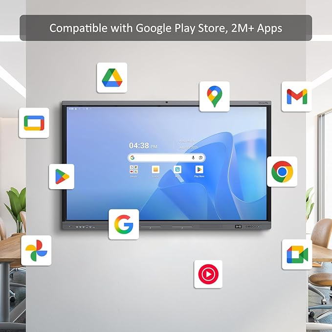 Shiarffe X5 Smart Board 55 Inch 4K Interactive Whiteboard Google EDLA-Certified - Image 5