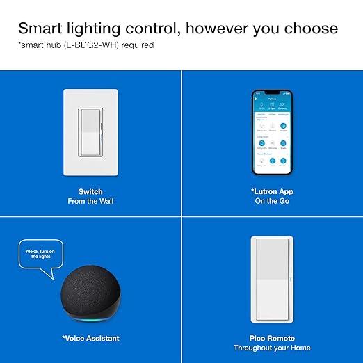 Lutron Diva Smart Dimmer Light Switch 3-Way Kit - Image 10