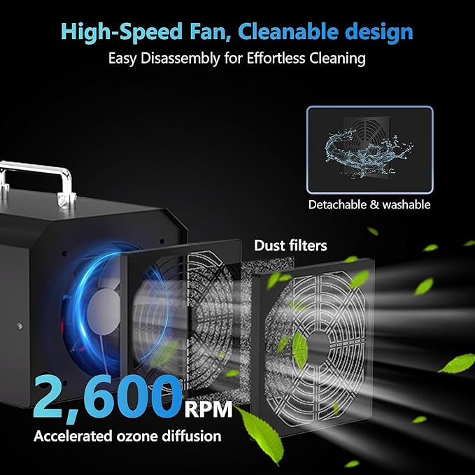 PowerScale Ozone Generator 90, 000mg/h O3 Intelligent Control Ozone Odor - Image 6