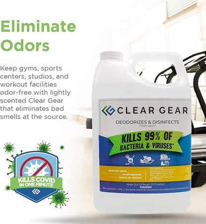 Clear Gear Gym Disinfectant Mat Cleaner, and Gym Equipment Deodorizer - Image 6