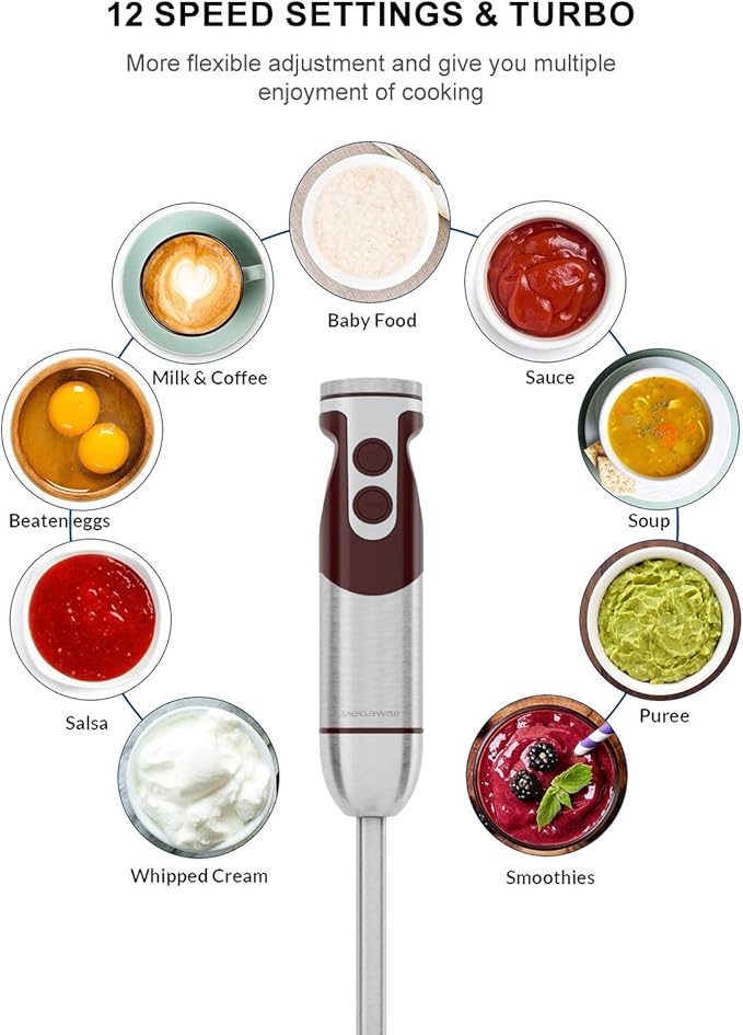 MegaWise 5-in-1 Immersion Hand Blender Set - Image 5