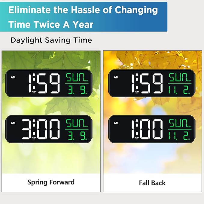 Peakeep Large Display Digital Alarm Clock - Image 6
