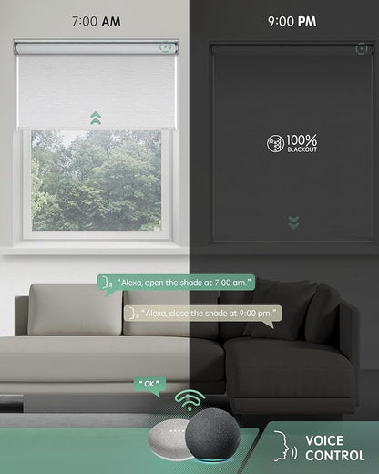 Yoolax Motorized Blinds with Remote, Automatic Window Blinds Directly - Image 3