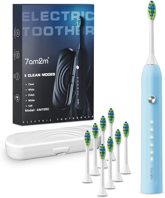 7AM2M Sonic Electric Toothbrush by 7AM2M