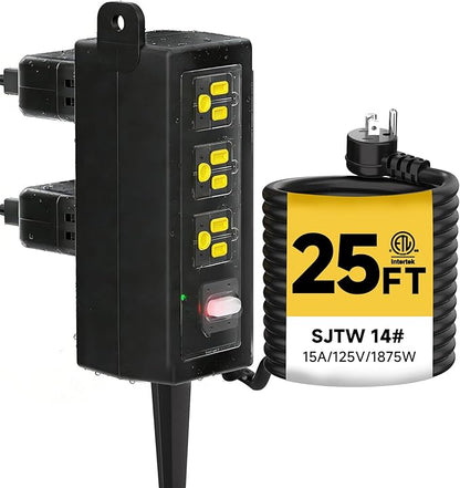IP66 Outdoor Power Strip Waterproof, Iwister Heavy Duty Surge Protector by Unknown