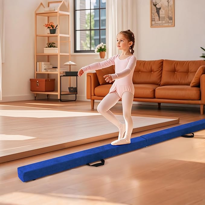 Giantex 7FT/8FT/9FT Balance Beam, Folding Gymnastics Beam w/Carry Handles - Image 6