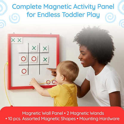 Magnetic Toddler Activity Wall Panel Toy – Interactive Wall Busy Board – - Image 2