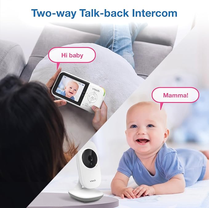 VTech VM819 Baby Monitor with Camera and Audio, 2.8” Screen Portable Baby Camera - Image 11