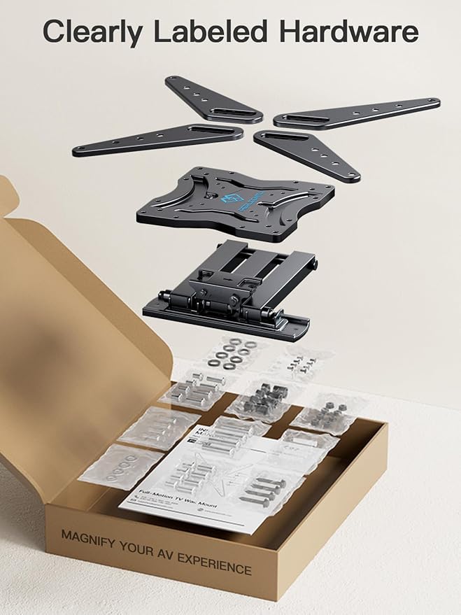 PERLESMITH Full Motion TV Wall Mount - Image 8