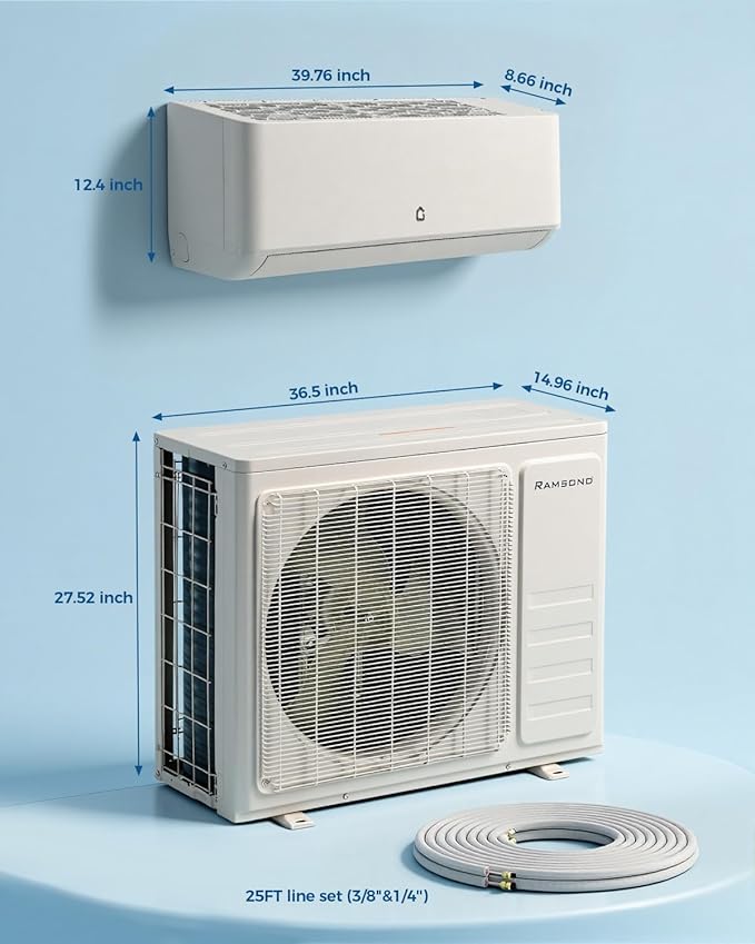 18K BTU Dual Zone Mini Split AC - Image 2