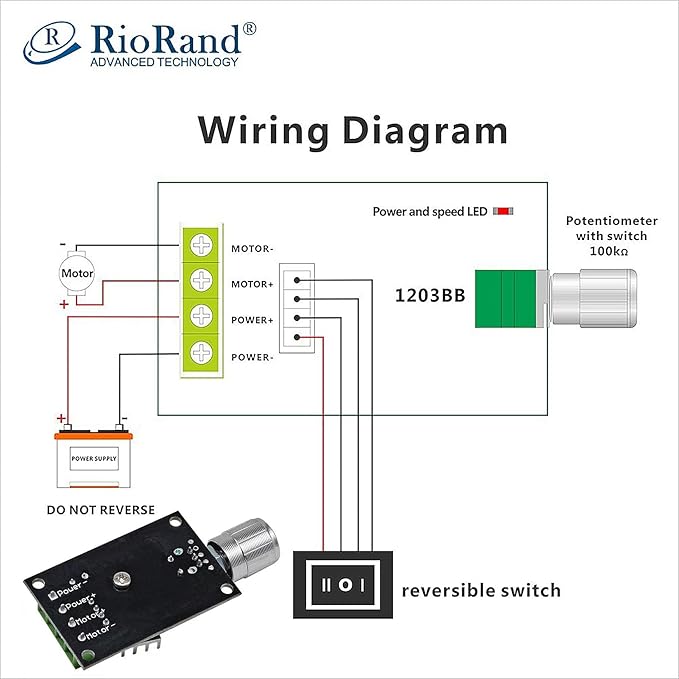 RioRand Small PWM DC Motor Speed Controller - Image 3