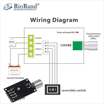 RioRand Small PWM DC Motor Speed Controller - Image 3