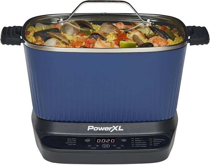 STIRMAX™ Midnight Blue 7.5 Quart Digital Multi-Cooker by PowerXL