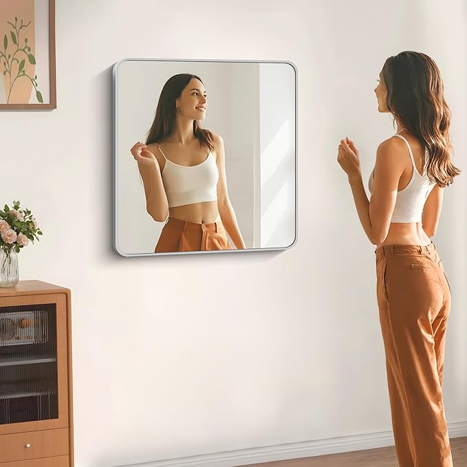 30" x 30"Bathroom Mirror, Decorative Rectangular Vanity Mirror - Image 3