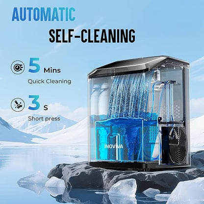 Nugget Ice Maker Countertop, 40lbs/24H Soft Chewable Pellet Ice Machine - Image 4