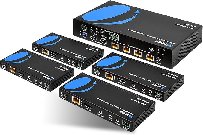 OREI 1x4 HDMI Extender Splitter HDBaseT 4K, HDR by OREI