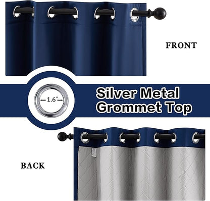Soundproof 3 Layers Curtains Thermal Insulated Heavy Curtains 96 Inch Length - Image 2