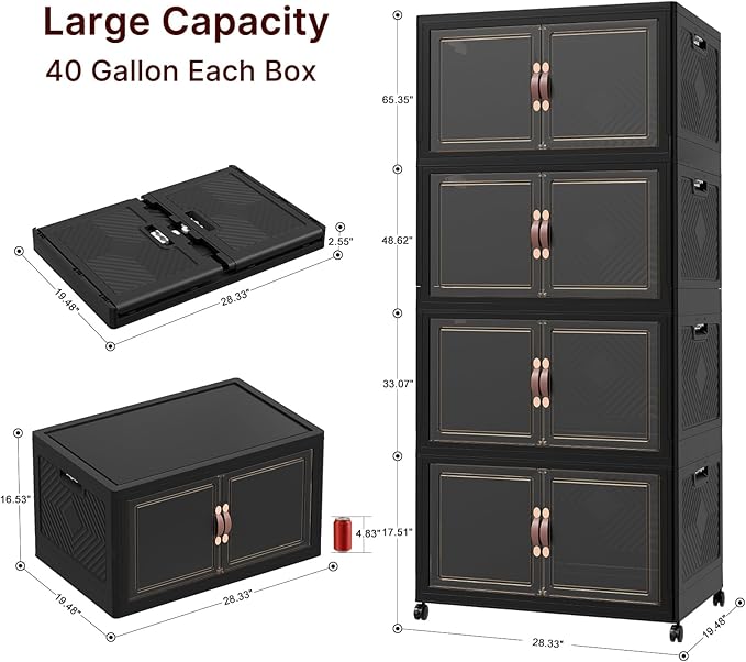 Extra Large Stackable Storage Bins - Image 2