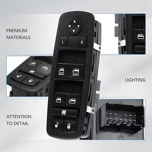WUANGKI Power Window Switch Front Driver Side | 9+3 Pins | Compatible - Image 3