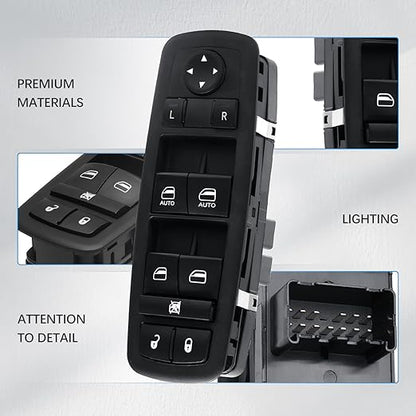 WUANGKI Power Window Switch Front Driver Side | 9+3 Pins | Compatible - Image 3