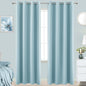KOUFALL Light Blue Curtains 96 Inches Long by KOUFALL