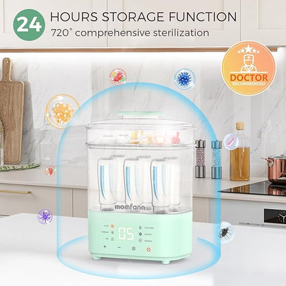 Bottle Sterilizer and Dryer, All-in-One Electric Steam Sterilizer Bottle - Image 5