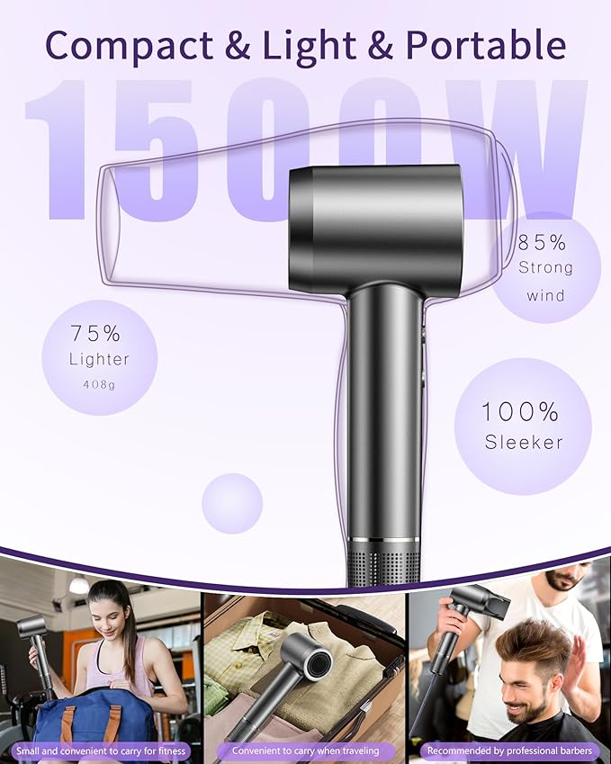 Hair Dryer, 15000RPM High Speed ​​Ionic Hair Dryer - Image 7