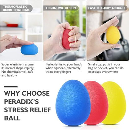Peradix Hand Grip Strength Trainer, Stress Relief Ball, Wrist Rehab Therapy - Image 5