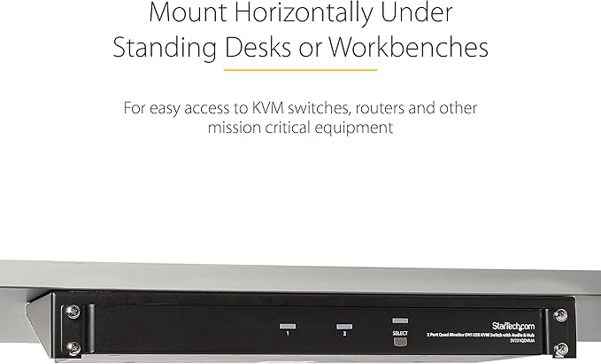 StarTech.com 1U Wall Mount Patch Panel Bracket – 19 in – Steel - Image 5