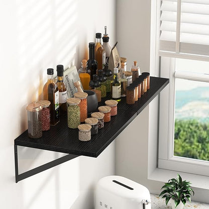 Heimlove Black Deep Floating Shelves - Image 2
