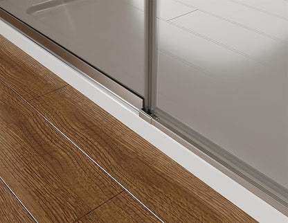 Pivot Swing Shower Door, Adjustable Width 58.9-60" W x 74" H Semi-Frameless - Image 9