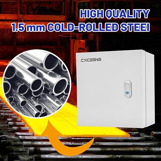 Outdoor Electrical Box 20 x 20 x 6''D NEMA 4X Enclosure Steel Box, Waterproof & - Image 7
