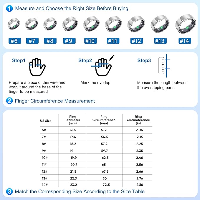 Smart Ring for Women Men, Valentine's Day Gifts, Minimalist Fitness Ring - Image 9