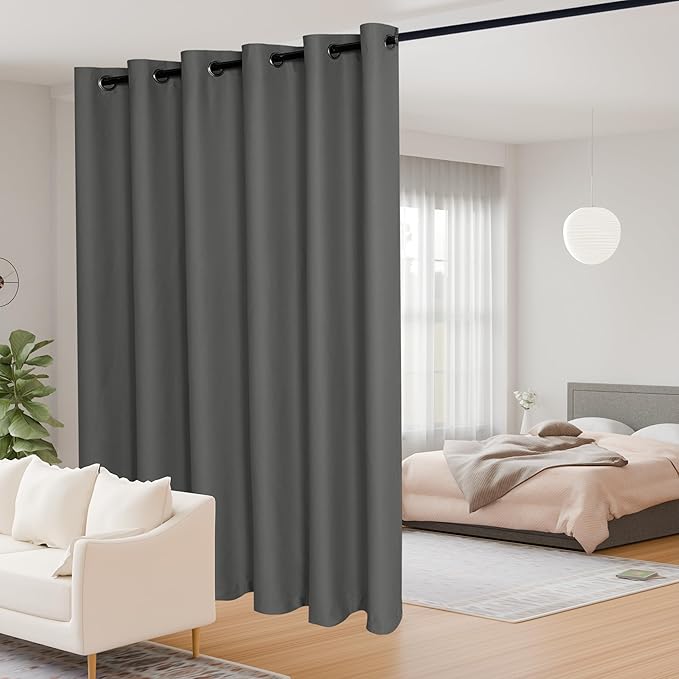 JIUZHEN Wide Room Divider Curtains by JIUZHEN