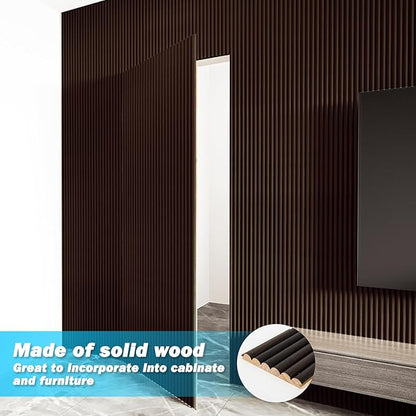 Art3d Fluted Wood Panel for Wall and Ceiling, Beaded Accent molding for Home - Image 4