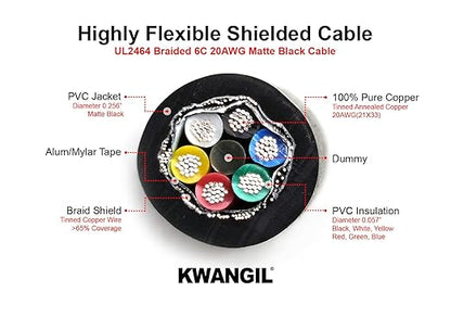 KWANGIL 6C 20AWG AMSB Shielded Cable Wire - Image 2