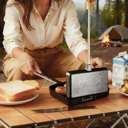 OUKENS Double Pie Irons Sandwich Maker, Campfire Cooking Equipment, Non-Stick - Image 5