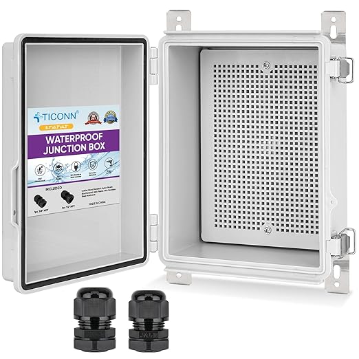 TICONN Waterproof Electrical Junction Box IP67 ABS Plastic Enclosure by TICONN