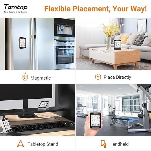 Temtop Air Quality Monitor Indoor Thermo-Hygrometer - Image 8