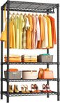 Ulif H4 Portable Closets, 4-Tier Metal Clothes Garment Rack by Ulif