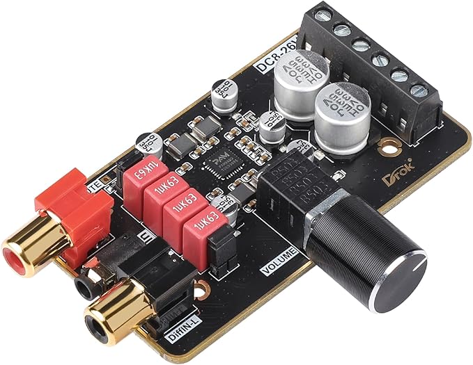 DROK 12V Amplifier Board, 15W+15W 2.0 Dual Channel Audio Amplifier Board by DROK