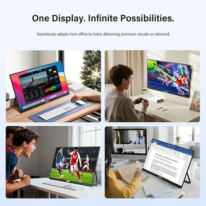 InnoView Large Portable Monitor 23.8inch FHD 1080P 144Hz USB-C, HDMI Computer - Image 7